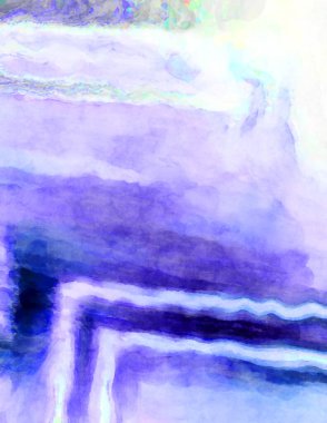 Soyut suluboya sanat eserleri. Fırça boyalı dijital resim. Renkli yaratıcı suluboya çizimi.