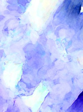 Soyut suluboya sanat eserleri. Fırça boyalı dijital resim. Renkli yaratıcı suluboya çizimi.