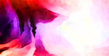 Soyut suluboya sanat eserleri. Fırça boyalı dijital resim. Renkli yaratıcı suluboya çizimi.