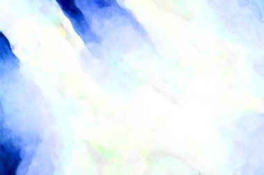 Soyut suluboya sanat eserleri. Fırça boyalı dijital resim. Renkli yaratıcı suluboya çizimi.