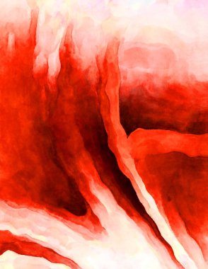 Soyut suluboya sanat eserleri. Fırça boyalı dijital resim. Renkli yaratıcı suluboya çizimi.