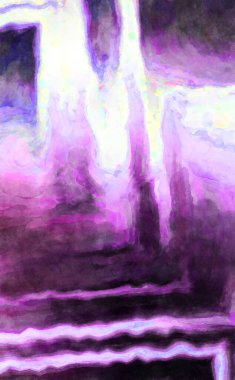 Soyut suluboya sanat eserleri. Fırça boyalı dijital resim. Renkli yaratıcı suluboya çizimi.