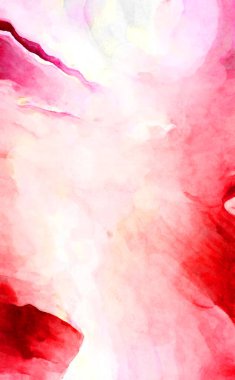 Soyut suluboya sanat eserleri. Fırça boyalı dijital resim. Renkli yaratıcı suluboya çizimi.