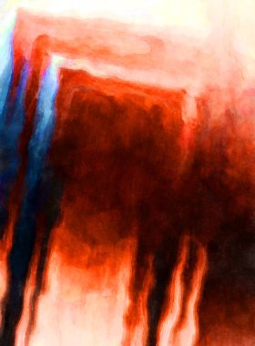 Soyut suluboya sanat eserleri. Fırça boyalı dijital resim. Renkli yaratıcı suluboya çizimi.