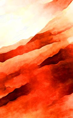 Soyut suluboya sanat eserleri. Fırça boyalı dijital resim. Renkli yaratıcı suluboya çizimi.