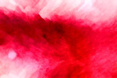 Soyut suluboya sanat eserleri. Fırça boyalı dijital resim. Renkli yaratıcı suluboya çizimi.