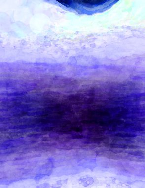 Soyut suluboya sanat eserleri. Fırça boyalı dijital resim. Renkli yaratıcı suluboya çizimi.