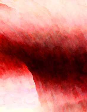 Soyut suluboya sanat eserleri. Fırça boyalı dijital resim. Renkli yaratıcı suluboya çizimi.