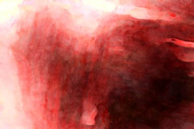 Soyut suluboya sanat eserleri. Fırça boyalı dijital resim. Renkli yaratıcı suluboya çizimi.