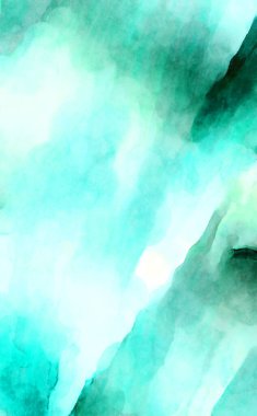 Soyut suluboya sanat eserleri. Fırça boyalı dijital resim. Renkli yaratıcı suluboya çizimi.