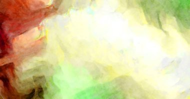 Soyut suluboya sanat eserleri. Fırça boyalı dijital resim. Renkli yaratıcı suluboya çizimi.