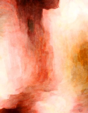 Soyut suluboya sanat eserleri. Fırça boyalı dijital resim. Renkli yaratıcı suluboya çizimi.