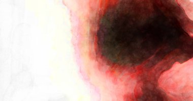 Soyut suluboya sanat eserleri. Fırça boyalı dijital resim. Renkli yaratıcı suluboya çizimi.