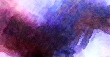 Soyut suluboya sanat eserleri. Fırça boyalı dijital resim. Renkli yaratıcı suluboya çizimi.