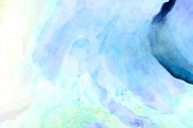 Soyut suluboya sanat eserleri. Fırça boyalı dijital resim. Renkli yaratıcı suluboya çizimi.