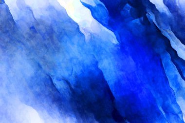 Soyut suluboya sanat eserleri. Fırça boyalı dijital resim. Renkli yaratıcı suluboya çizimi.