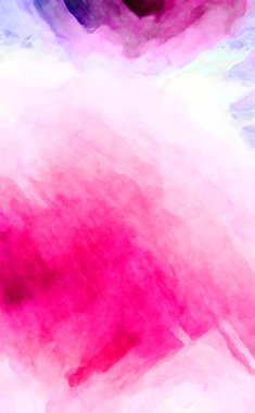 Soyut suluboya sanat eserleri. Fırça boyalı dijital resim. Renkli yaratıcı suluboya çizimi.