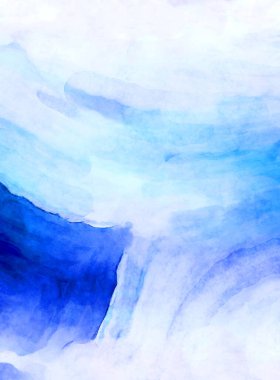 Soyut suluboya sanat eserleri. Fırça boyalı dijital resim. Renkli yaratıcı suluboya çizimi.