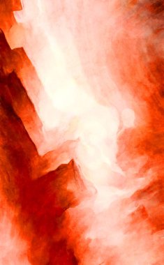 Soyut suluboya sanat eserleri. Fırça boyalı dijital resim. Renkli yaratıcı suluboya çizimi.