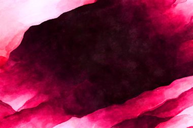 Soyut suluboya sanat eserleri. Fırça boyalı dijital resim. Renkli yaratıcı suluboya çizimi.