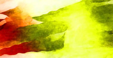 Soyut suluboya sanat eserleri. Fırça boyalı dijital resim. Renkli yaratıcı suluboya çizimi.