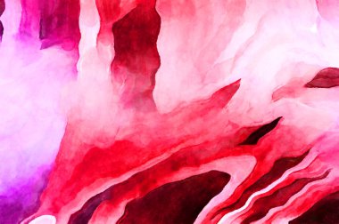 Soyut suluboya sanat eserleri. Fırça boyalı dijital resim. Renkli yaratıcı suluboya çizimi.