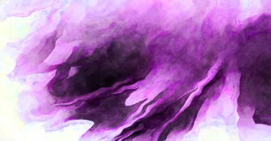 Soyut suluboya sanat eserleri. Fırça boyalı dijital resim. Renkli yaratıcı suluboya çizimi.