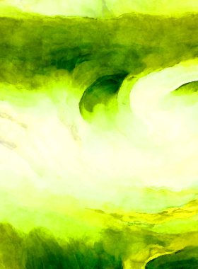 Soyut suluboya sanat eserleri. Fırça boyalı dijital resim. Renkli yaratıcı suluboya çizimi.