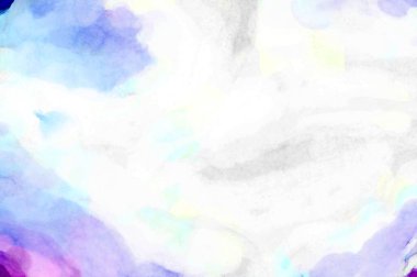 Soyut suluboya sanat eserleri. Fırça boyalı dijital resim. Renkli yaratıcı suluboya çizimi.