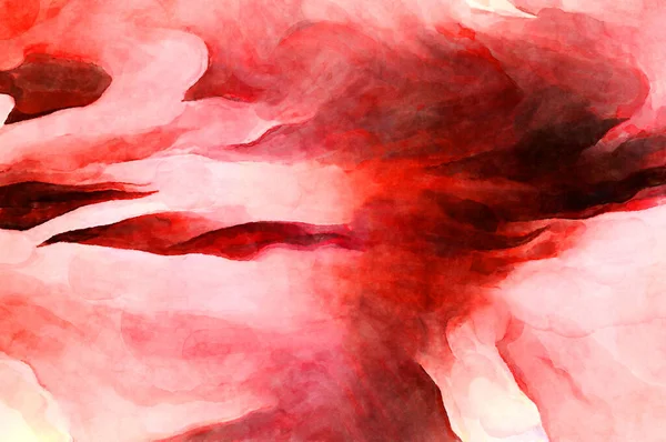 Soyut suluboya sanat eserleri. Fırça boyalı dijital resim. Renkli yaratıcı suluboya çizimi.