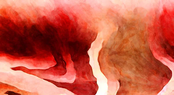 Soyut suluboya sanat eserleri. Fırça boyalı dijital resim. Renkli yaratıcı suluboya çizimi.