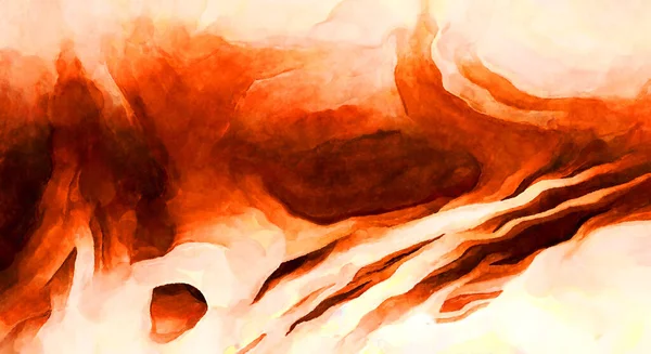 Soyut suluboya sanat eserleri. Fırça boyalı dijital resim. Renkli yaratıcı suluboya çizimi.