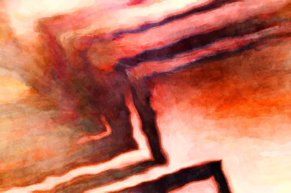 Soyut suluboya sanat eserleri. Fırça boyalı dijital resim. Renkli yaratıcı suluboya çizimi.