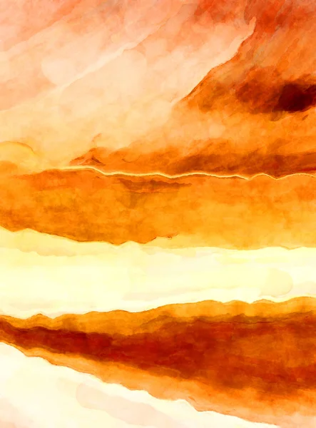 Soyut suluboya sanat eserleri. Fırça boyalı dijital resim. Renkli yaratıcı suluboya çizimi.