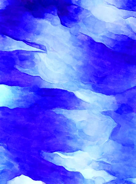 Soyut suluboya sanat eserleri. Fırça boyalı dijital resim. Renkli yaratıcı suluboya çizimi.