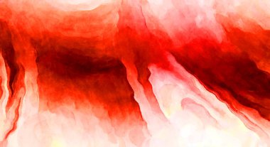 Soyut suluboya sanat eserleri. Fırça boyalı dijital resim. Renkli yaratıcı suluboya çizimi.