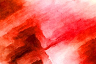 Soyut suluboya sanat eserleri. Fırça boyalı dijital resim. Renkli yaratıcı suluboya çizimi.