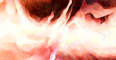 Soyut suluboya sanat eserleri. Fırça boyalı dijital resim. Renkli yaratıcı suluboya çizimi.