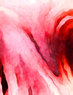 Soyut suluboya sanat eserleri. Fırça boyalı dijital resim. Renkli yaratıcı suluboya çizimi.