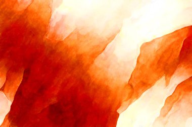 Soyut suluboya sanat eserleri. Fırça boyalı dijital resim. Renkli yaratıcı suluboya çizimi.