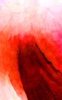 Soyut suluboya sanat eserleri. Fırça boyalı dijital resim. Renkli yaratıcı suluboya çizimi.