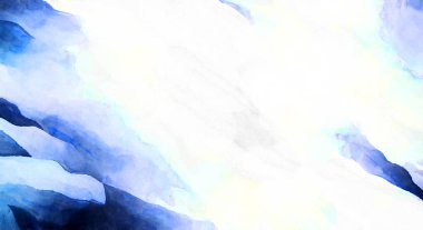 Soyut suluboya sanat eserleri. Fırça boyalı dijital resim. Renkli yaratıcı suluboya çizimi.