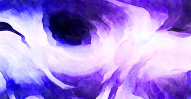 Soyut suluboya sanat eserleri. Fırça boyalı dijital resim. Renkli yaratıcı suluboya çizimi.