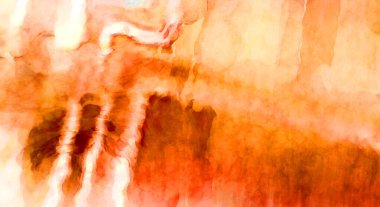 Soyut suluboya sanat eserleri. Fırça boyalı dijital resim. Renkli yaratıcı suluboya çizimi.