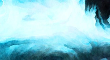 Soyut suluboya sanat eserleri. Fırça boyalı dijital resim. Renkli yaratıcı suluboya çizimi.