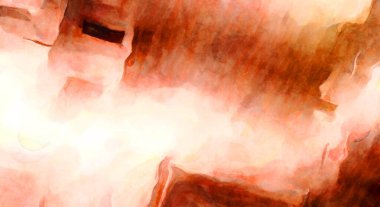 Soyut suluboya sanat eserleri. Fırça boyalı dijital resim. Renkli yaratıcı suluboya çizimi.