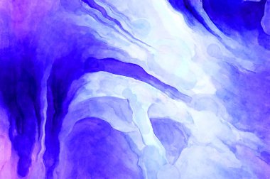 Soyut suluboya sanat eserleri. Fırça boyalı dijital resim. Renkli yaratıcı suluboya çizimi.