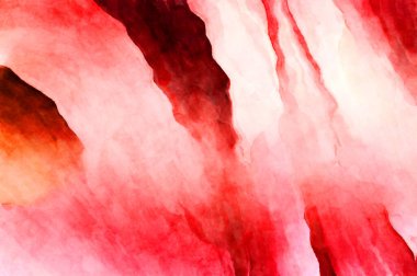 Soyut suluboya sanat eserleri. Fırça boyalı dijital resim. Renkli yaratıcı suluboya çizimi.