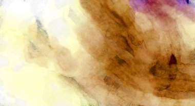 Soyut suluboya sanat eserleri. Fırça boyalı dijital resim. Renkli yaratıcı suluboya çizimi.