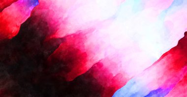 Soyut suluboya sanat eserleri. Fırça boyalı dijital resim. Renkli yaratıcı suluboya çizimi.